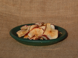 Jablka kroužky chips