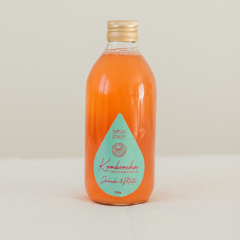 Kombucha Jahody & Máta 330 ml