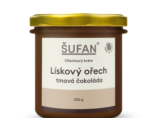 Šufan lískový ořech s tmavou čokoládou 330 g