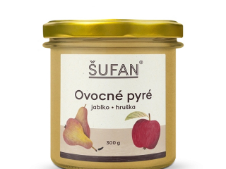 Šufan ovocné pyré, jablko-hruška 190 g