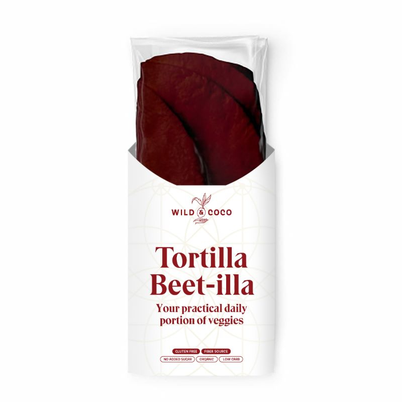 Wild & Coco BIO Tortilla Beet-illa BIO 4 ks